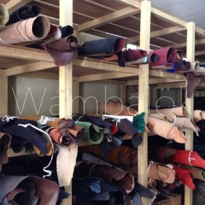 Venta de cueros en la Tenería El Molino